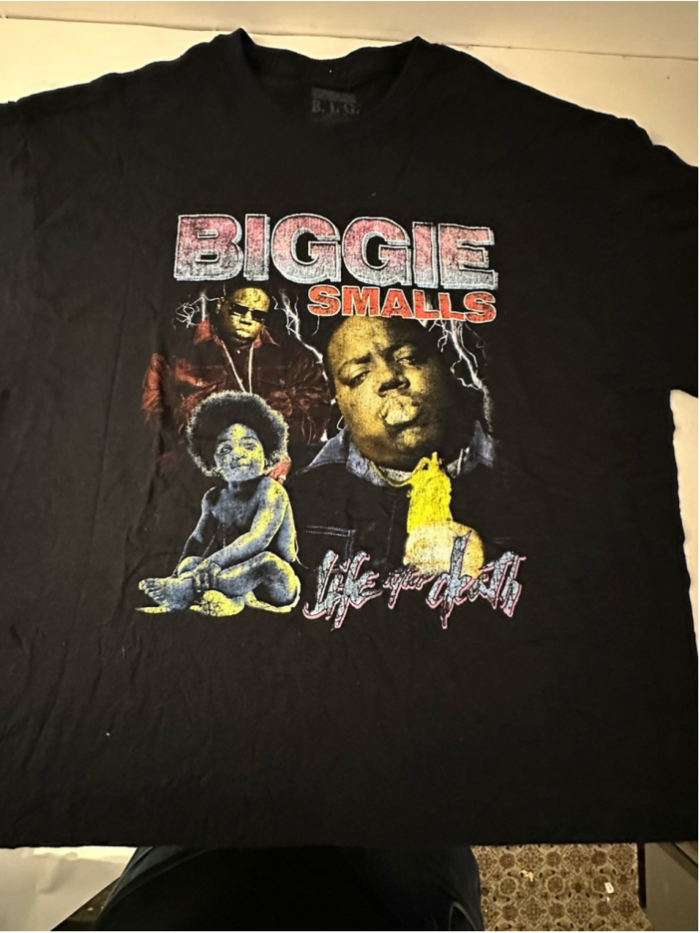 The Notorious B.I.G. Biggie Smalls "Life After Death" Graphic T-Shirt Black